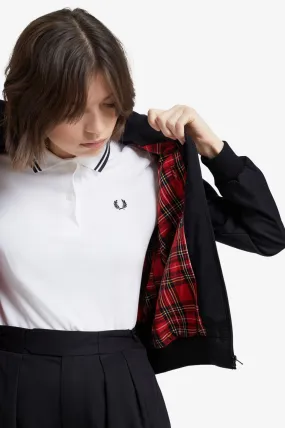Fred Perry Classic Black Harrington Jacket (Black Laurel Wreath)