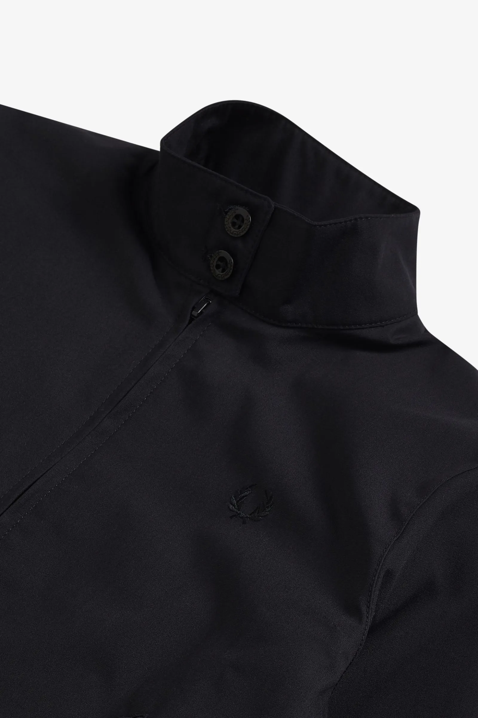 Fred Perry Classic Black Harrington Jacket (Black Laurel Wreath)