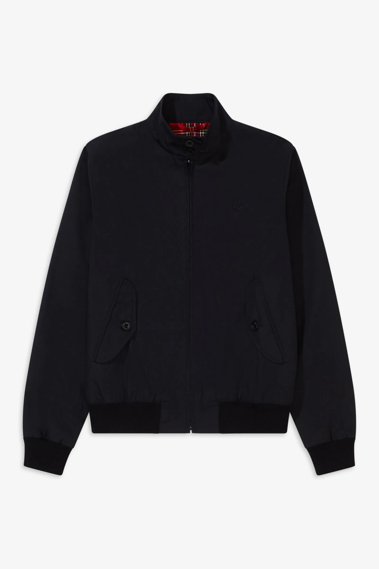 Fred Perry Classic Black Harrington Jacket (Black Laurel Wreath)