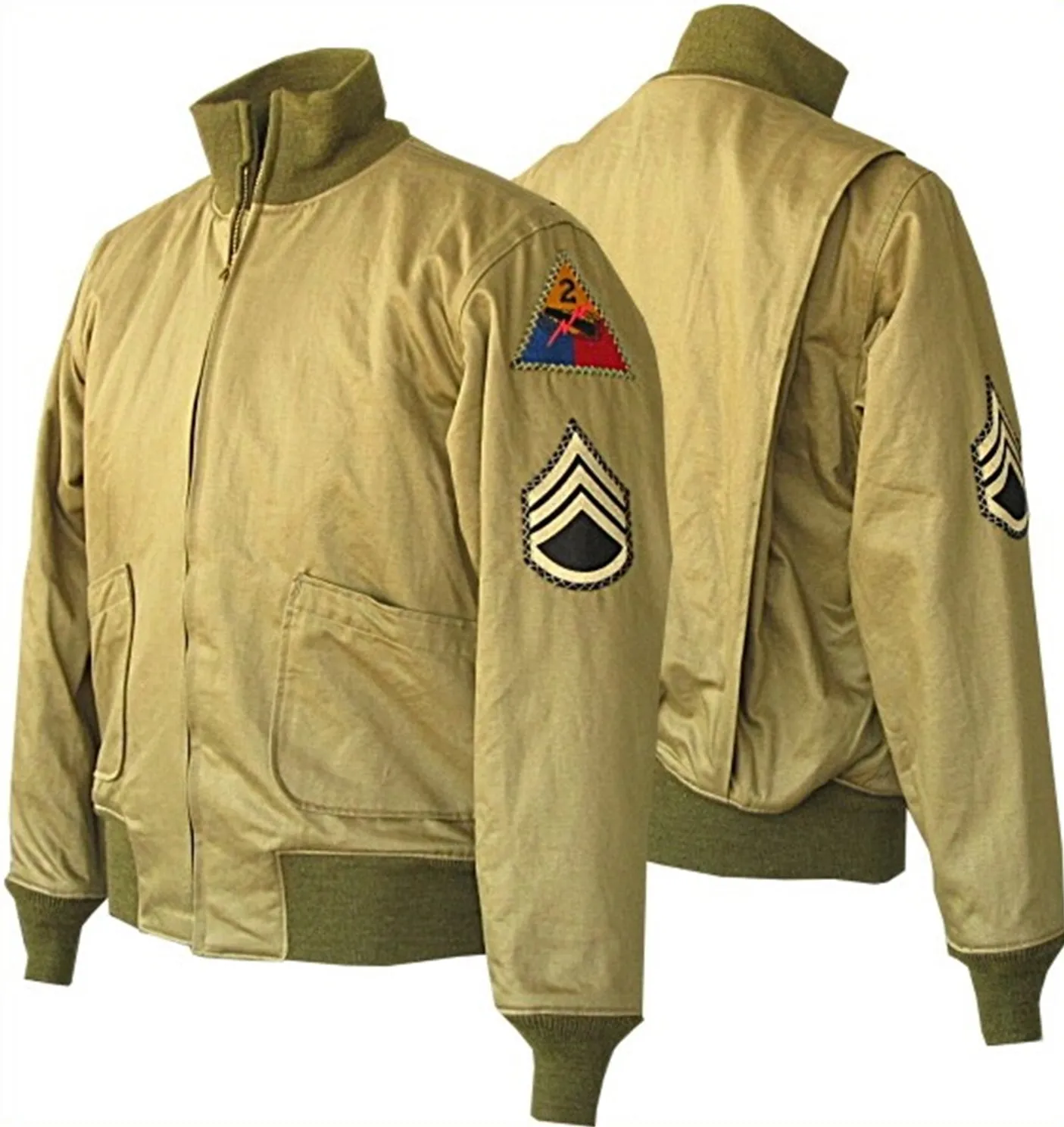 Fury Unleashed: Embody Brad Pitt's Spirit as a US Army Tanker in a WW2 Military-Inspired Cotton Bomber Jacket for Men