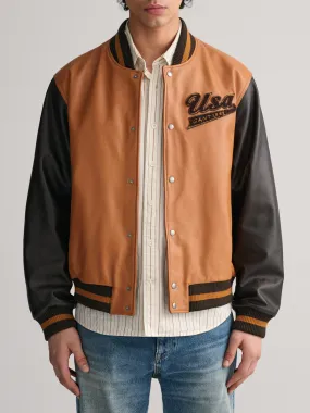 Gant Men Colour blocked Stand Collar Full Sleeves Jacket