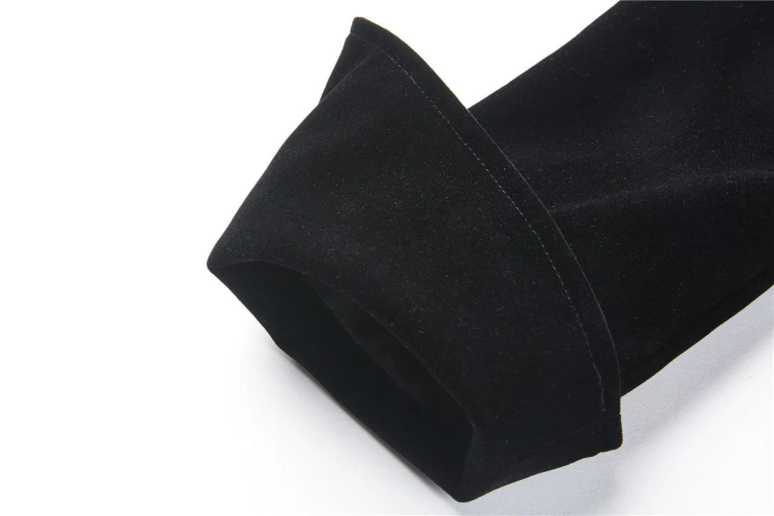 Gothic bat collar velvet short tailed jacket JW182