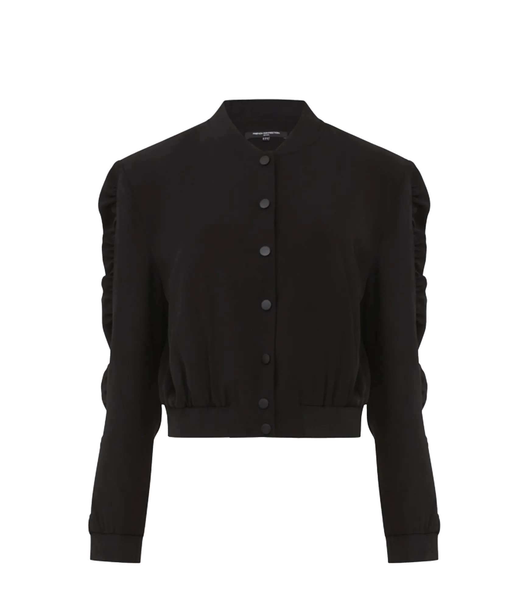 Harrie Suiting Bomber Jacket - Black