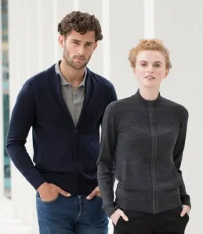 Henbury Unisex Knitted Bomber Jacket (garment and printing / H178)