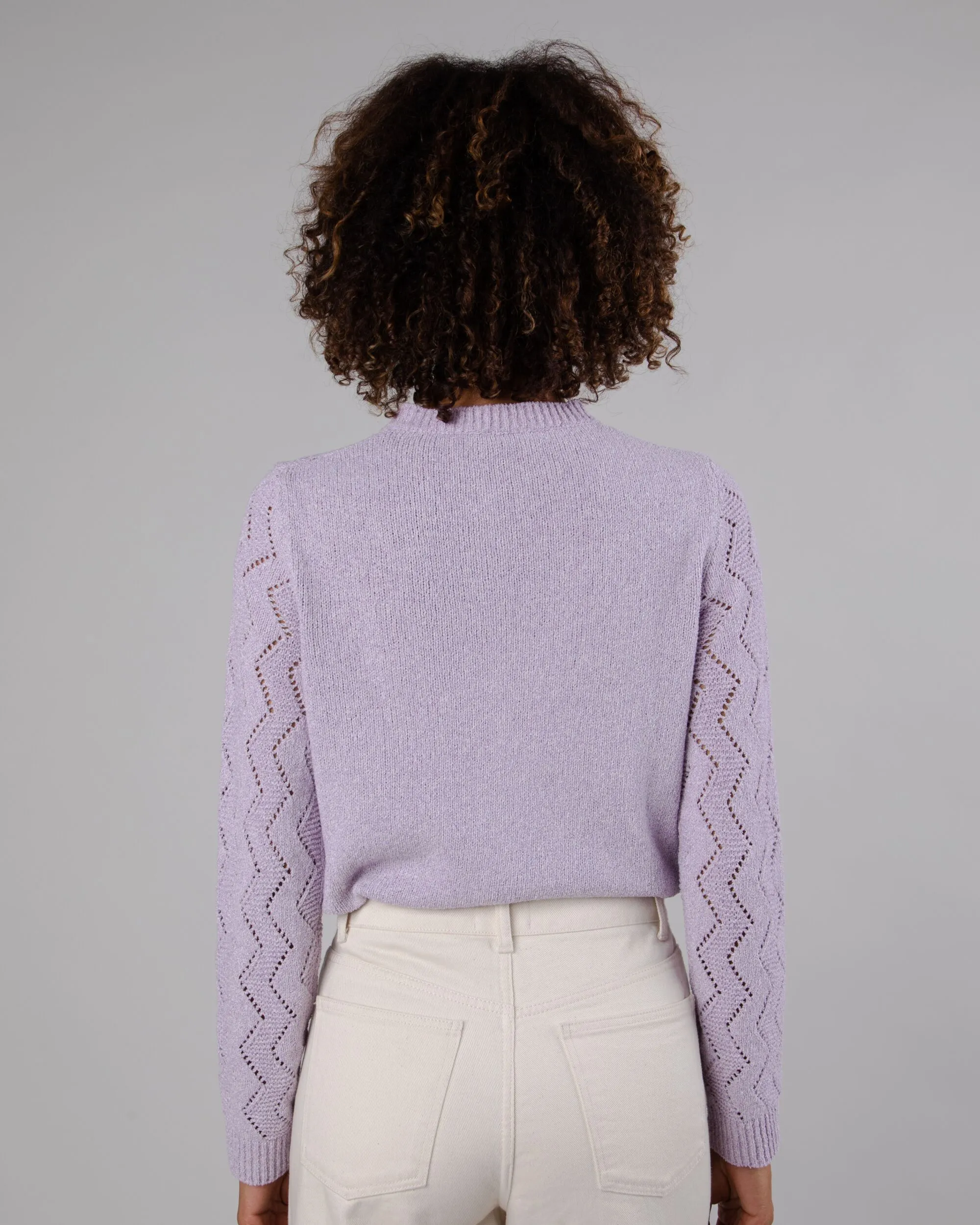 Holeknit Knitted Jacket Lilac