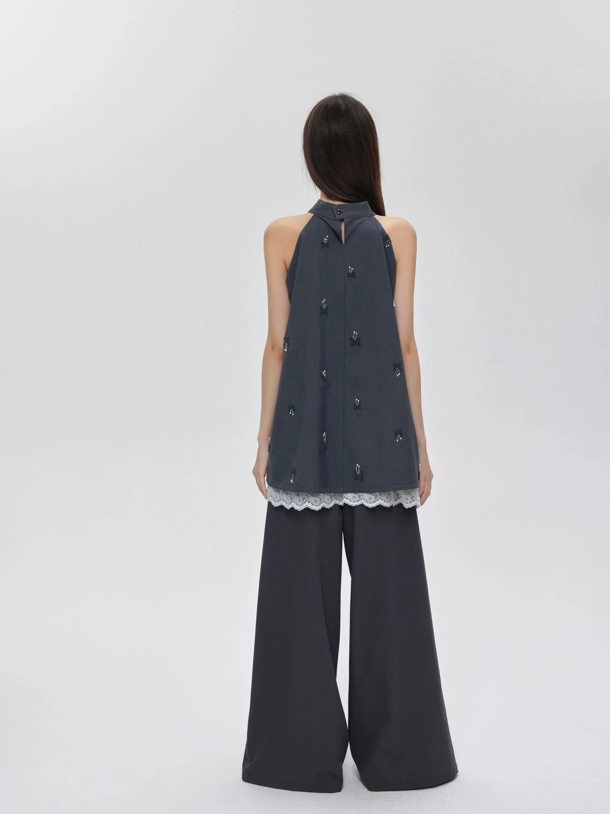 I don’t care about you - mini dress set made with suit fabric