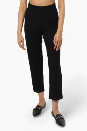 Impress Basic Wide Leg Pants - Black