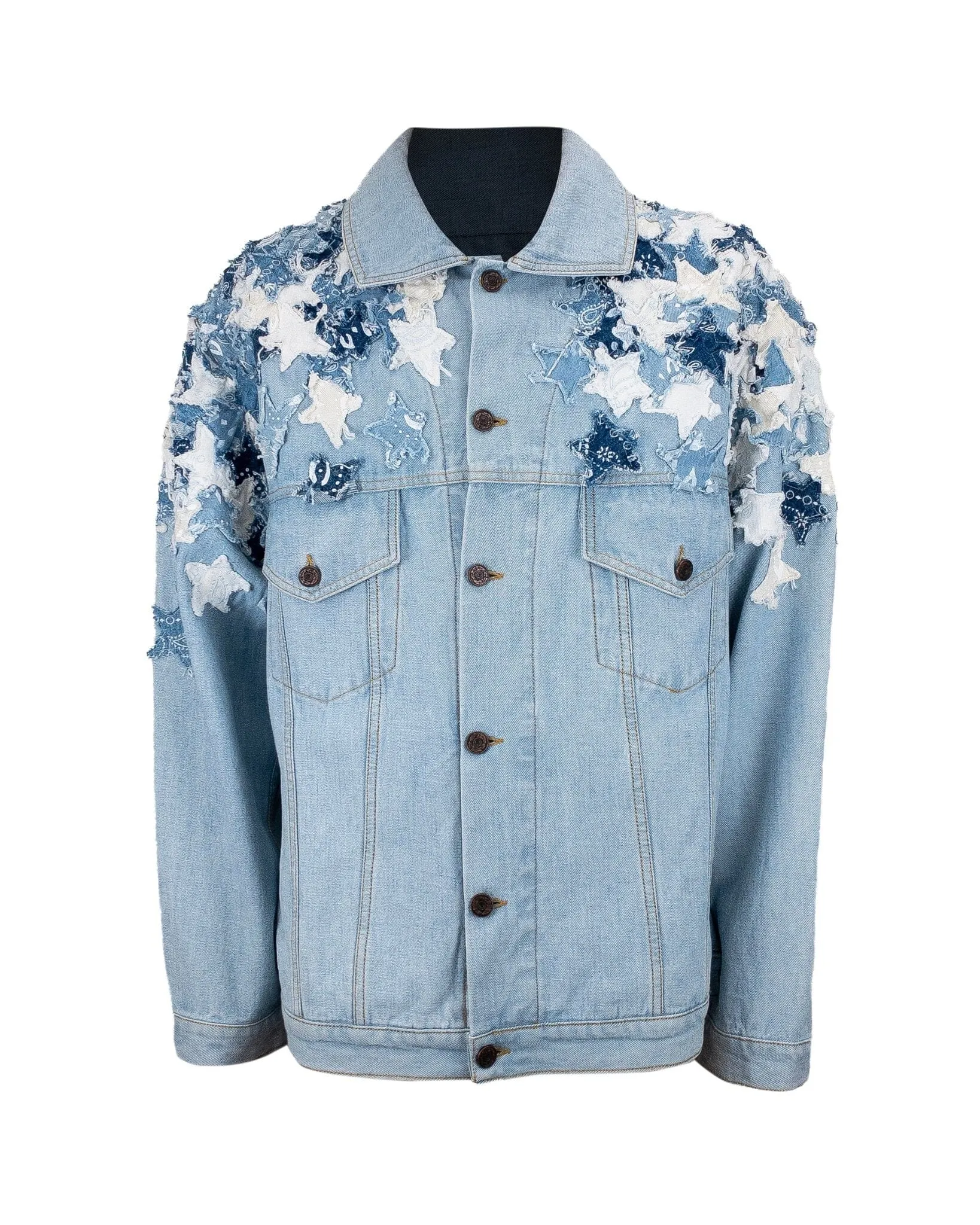 Jacket Over Patchwork Stars