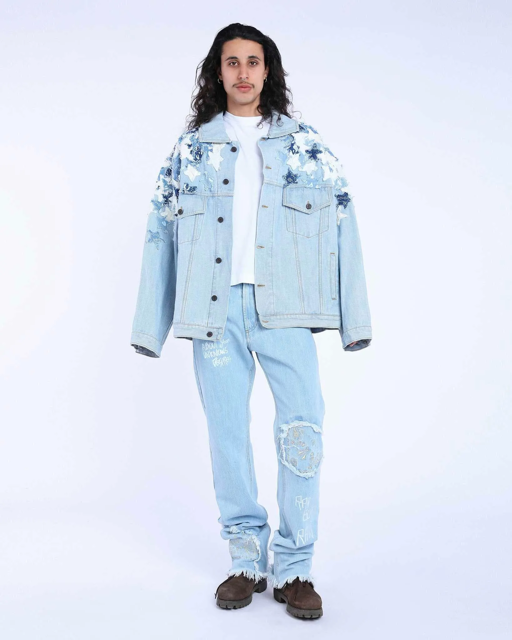 Jacket Over Patchwork Stars