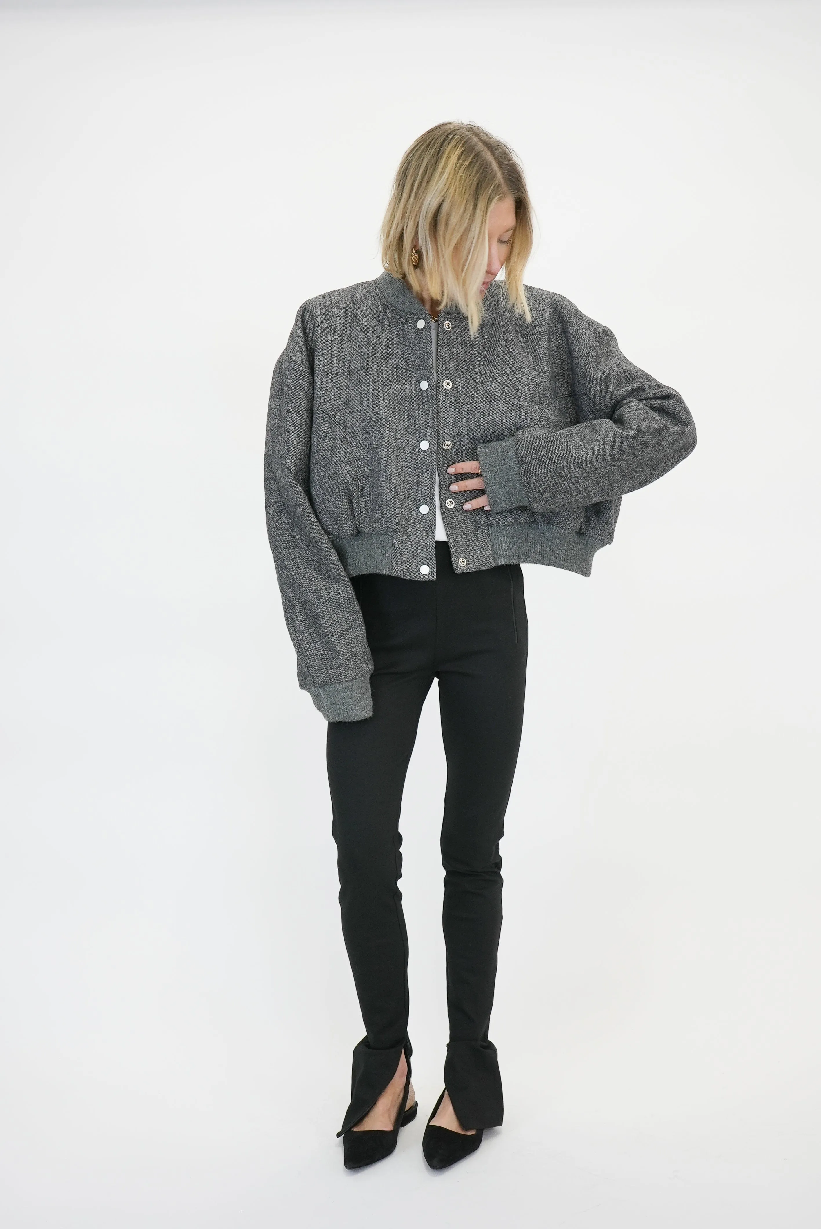 JOAKIM OVERSIZED CROPPED BOMBER