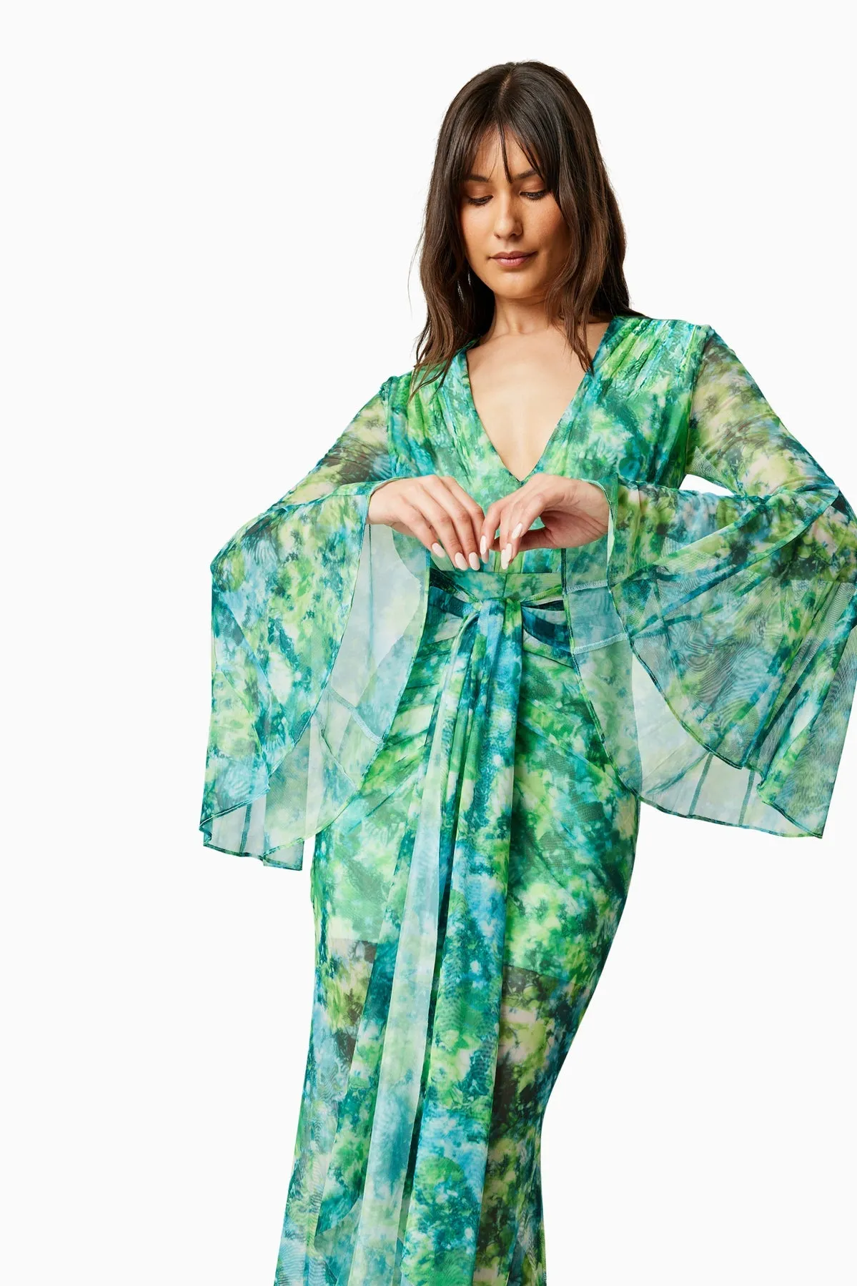 JONQUIL DRESS - GREEN MULTI