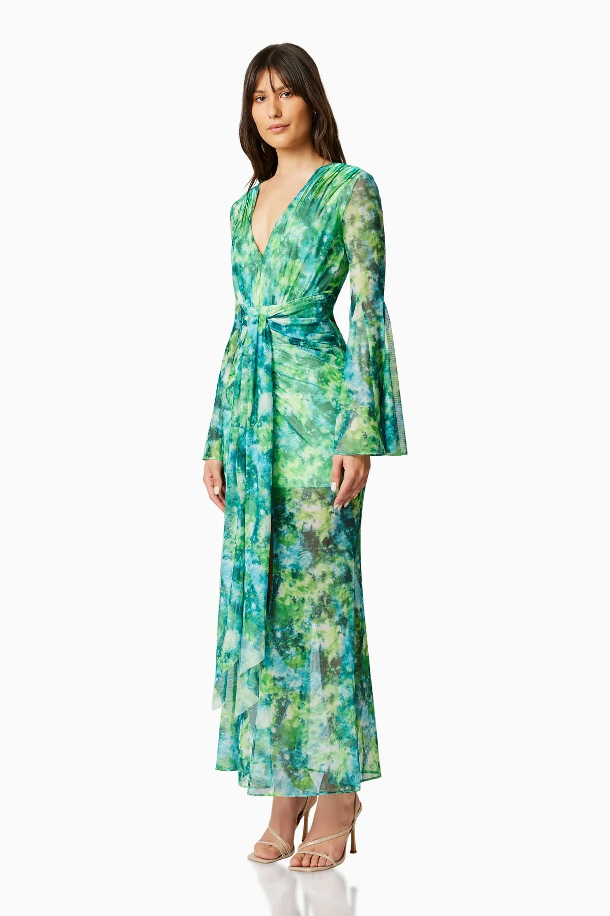 JONQUIL DRESS - GREEN MULTI