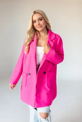 Katherine Fuchsia Peacoat