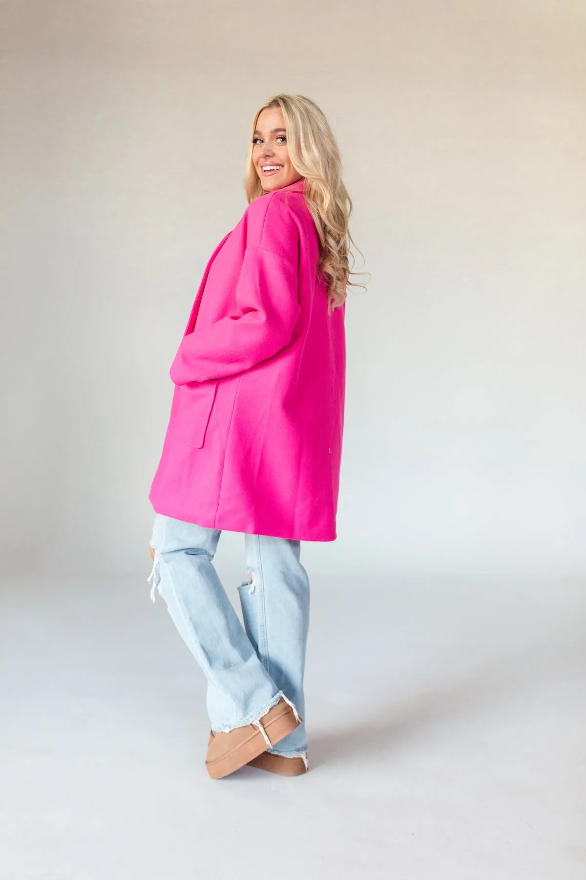 Katherine Fuchsia Peacoat