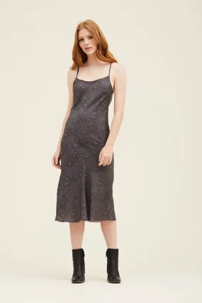 Leopard Satin Slip Dress