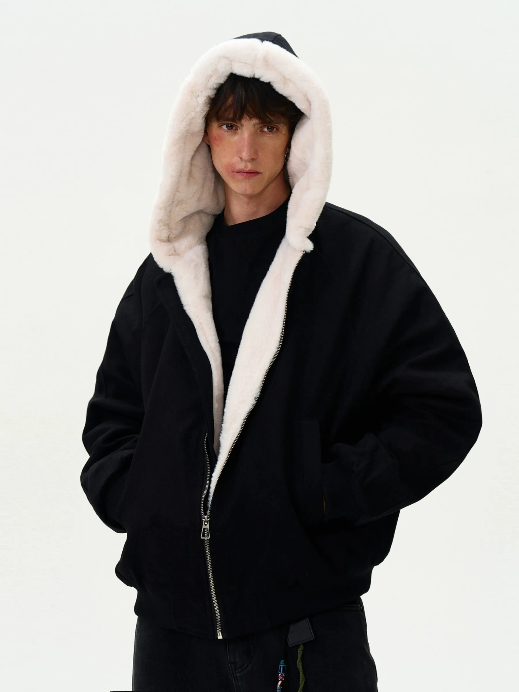 Madwitch Fleece-lined Warm Padded Jacket