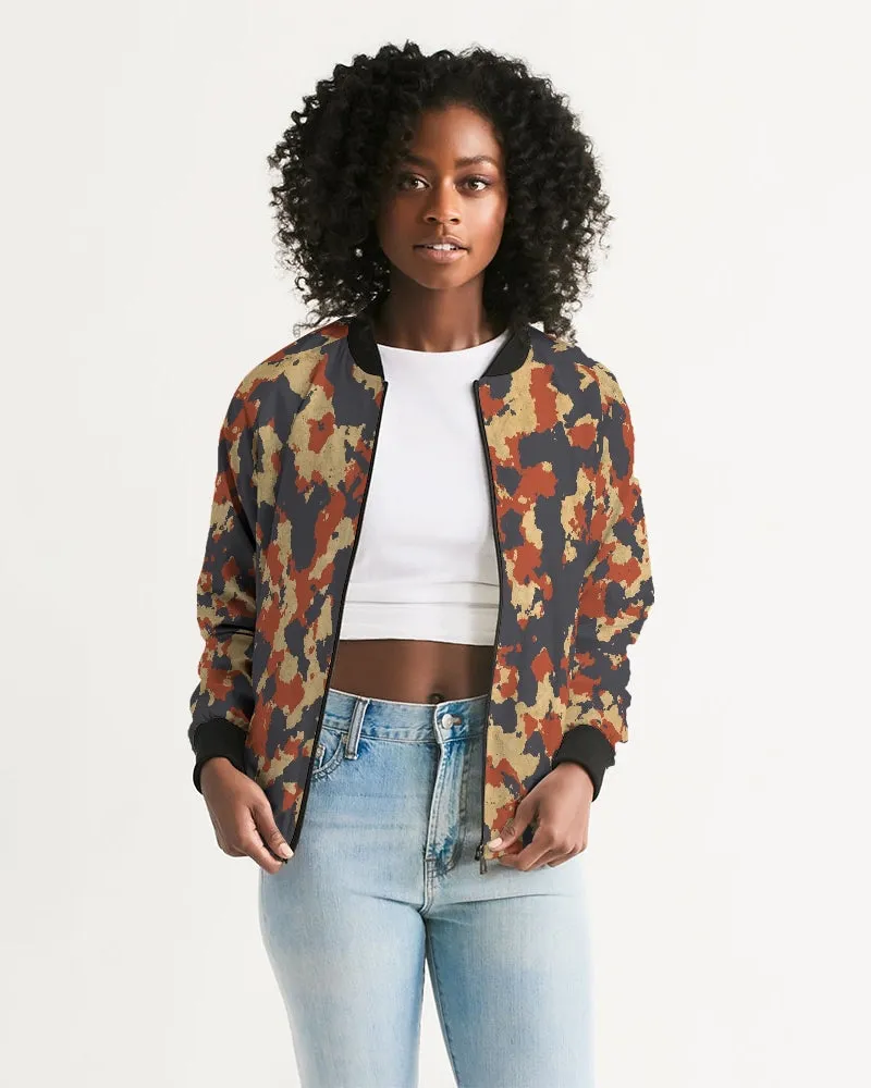 Military Red Women's Bomber Jacket