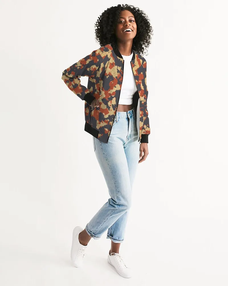 Military Red Women's Bomber Jacket