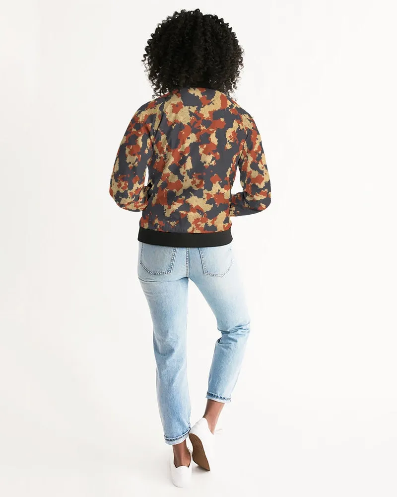 Military Red Women's Bomber Jacket