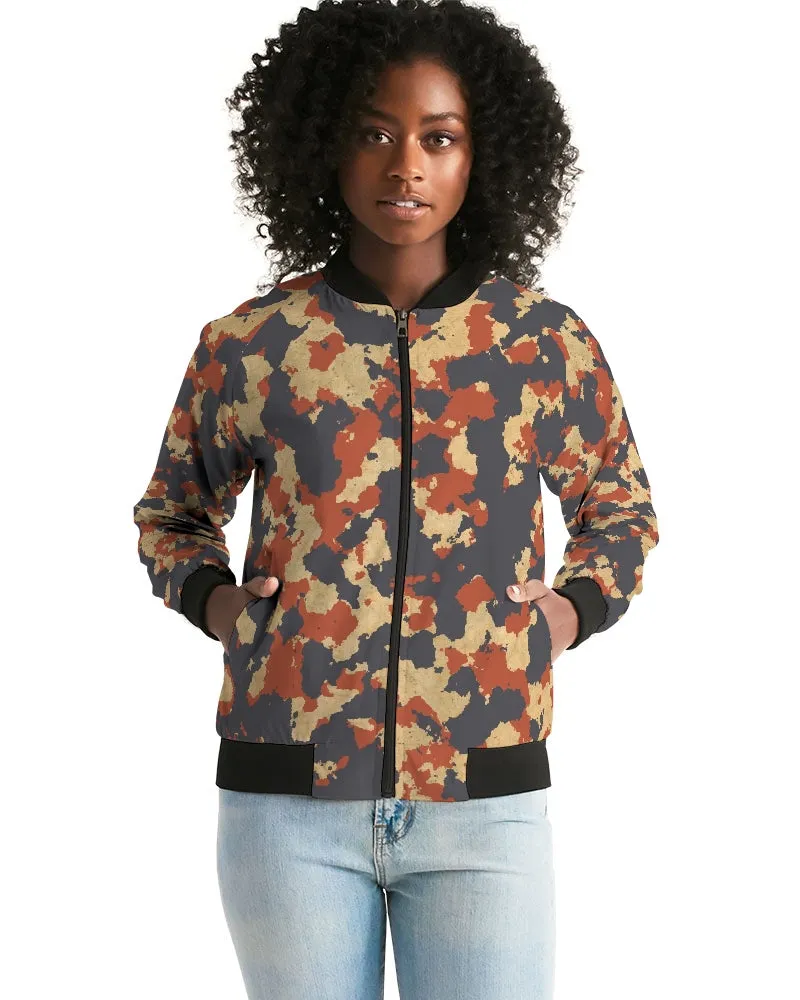 Military Red Women's Bomber Jacket