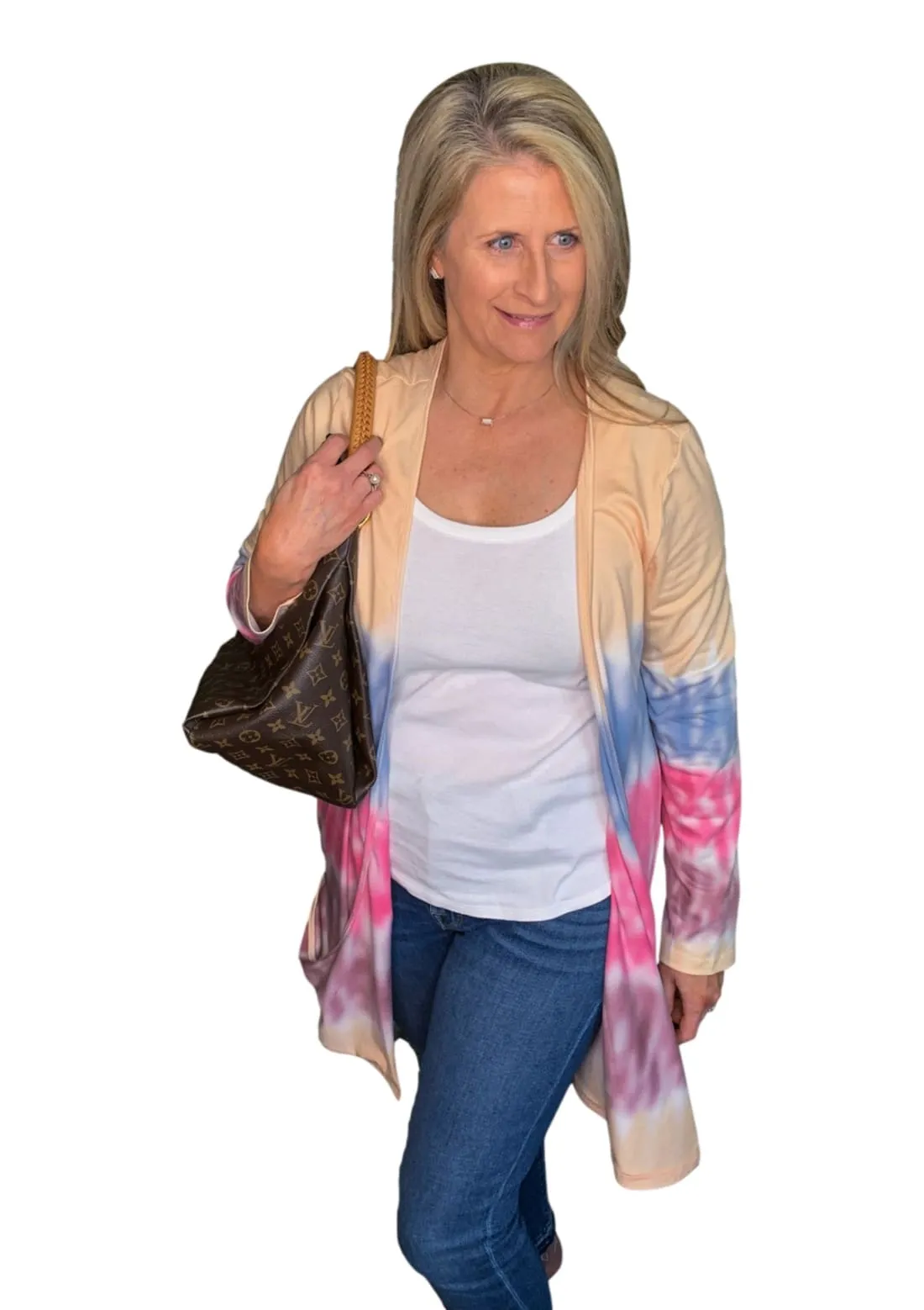 Monica Tie Dye Open Cardigan