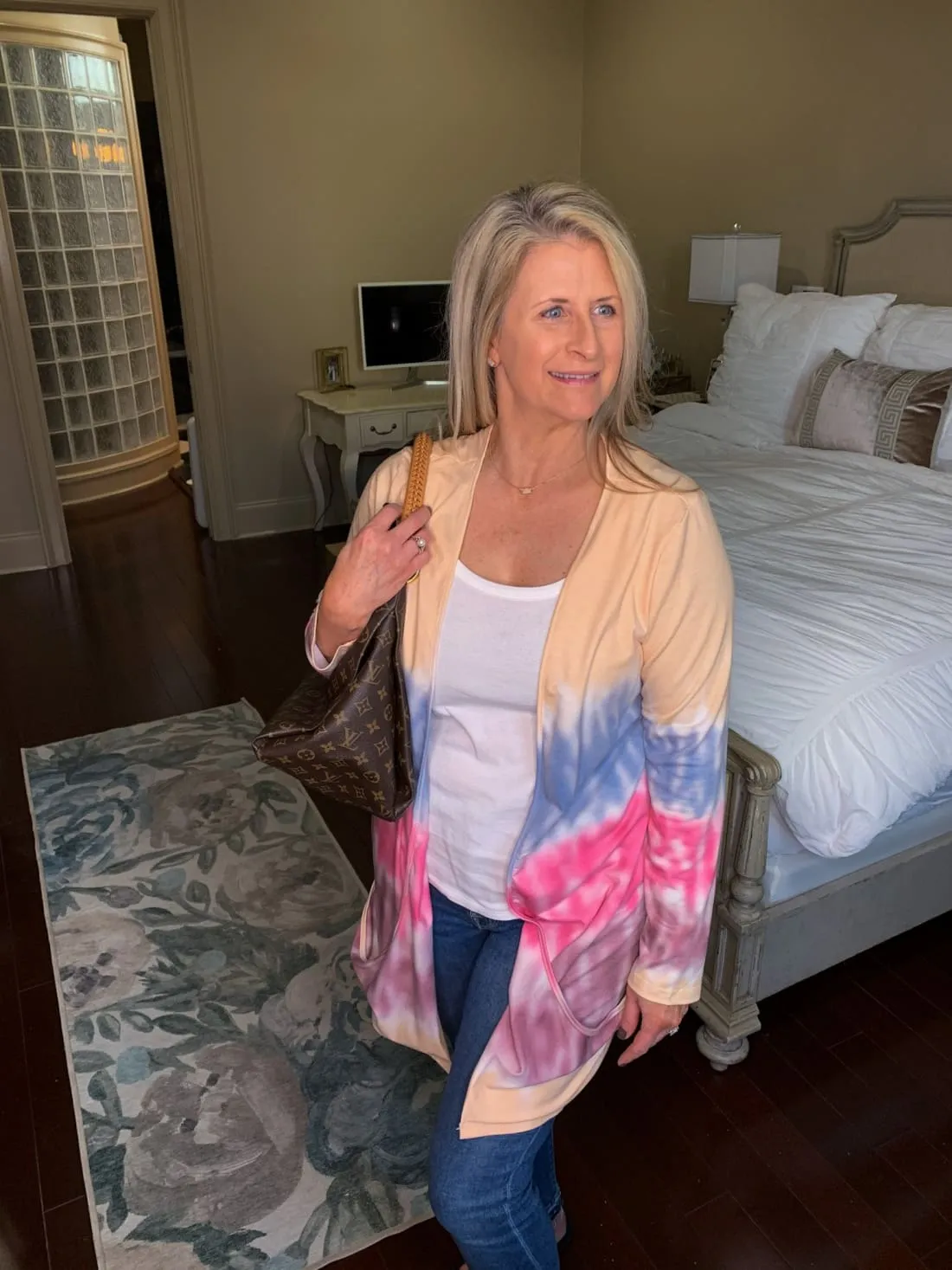 Monica Tie Dye Open Cardigan