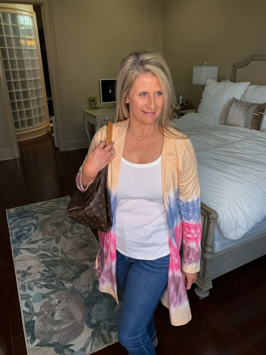 Monica Tie Dye Open Cardigan