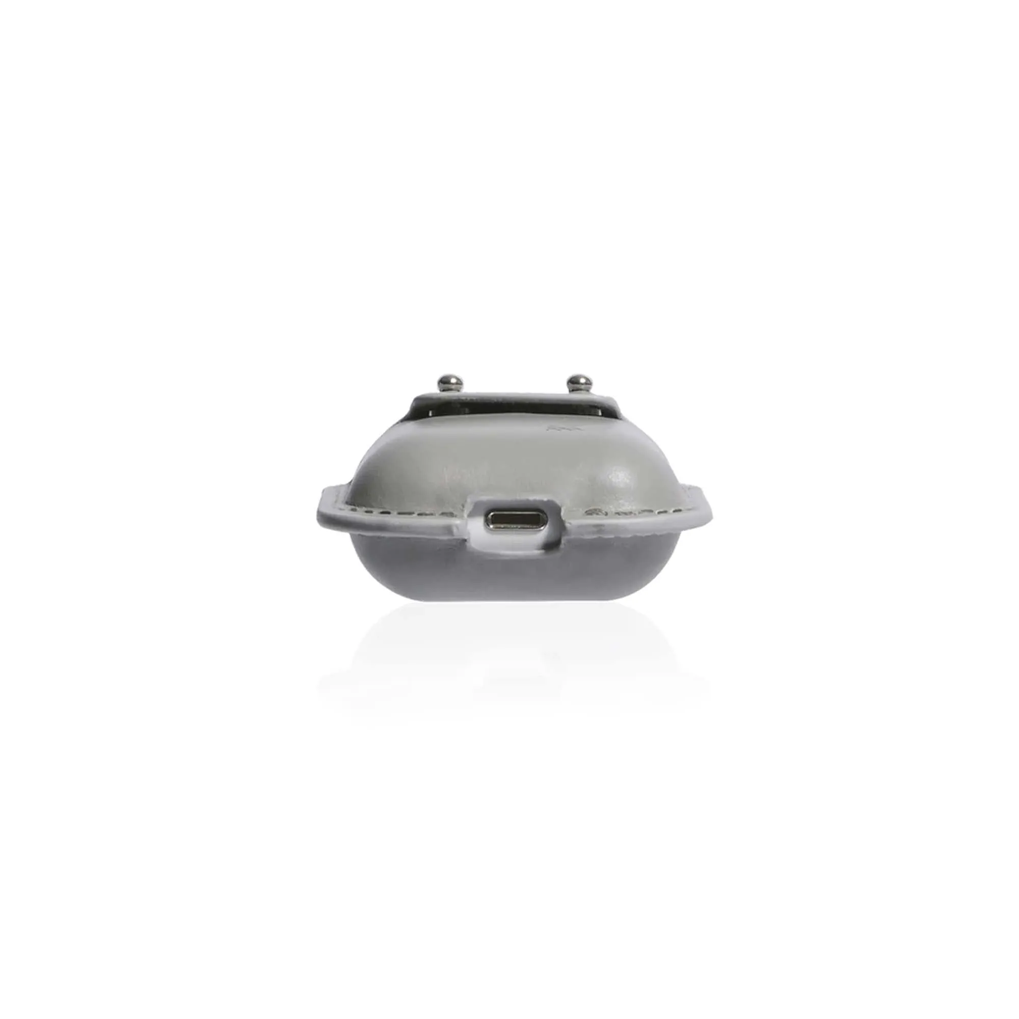 Monocozzi Handcrafted Equisite Genuine Leather Case for Airpods Gen 1 - 2 - Light Grey  (Barcode: 4895199105898 )