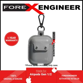 Monocozzi Handcrafted Equisite Genuine Leather Case for Airpods Gen 1 - 2 - Light Grey  (Barcode: 4895199105898 )