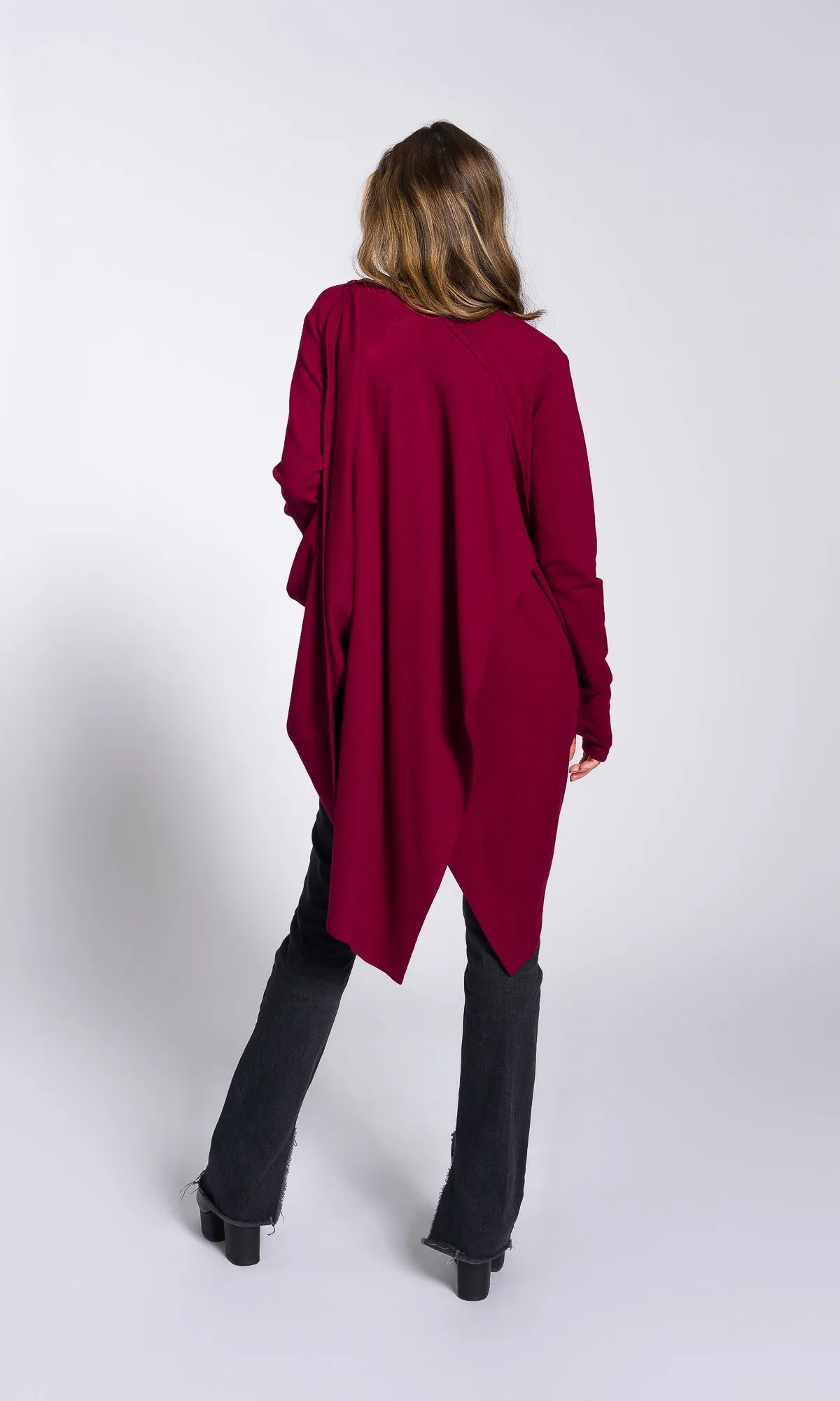 Multi-Way Knit Poncho Cardigan