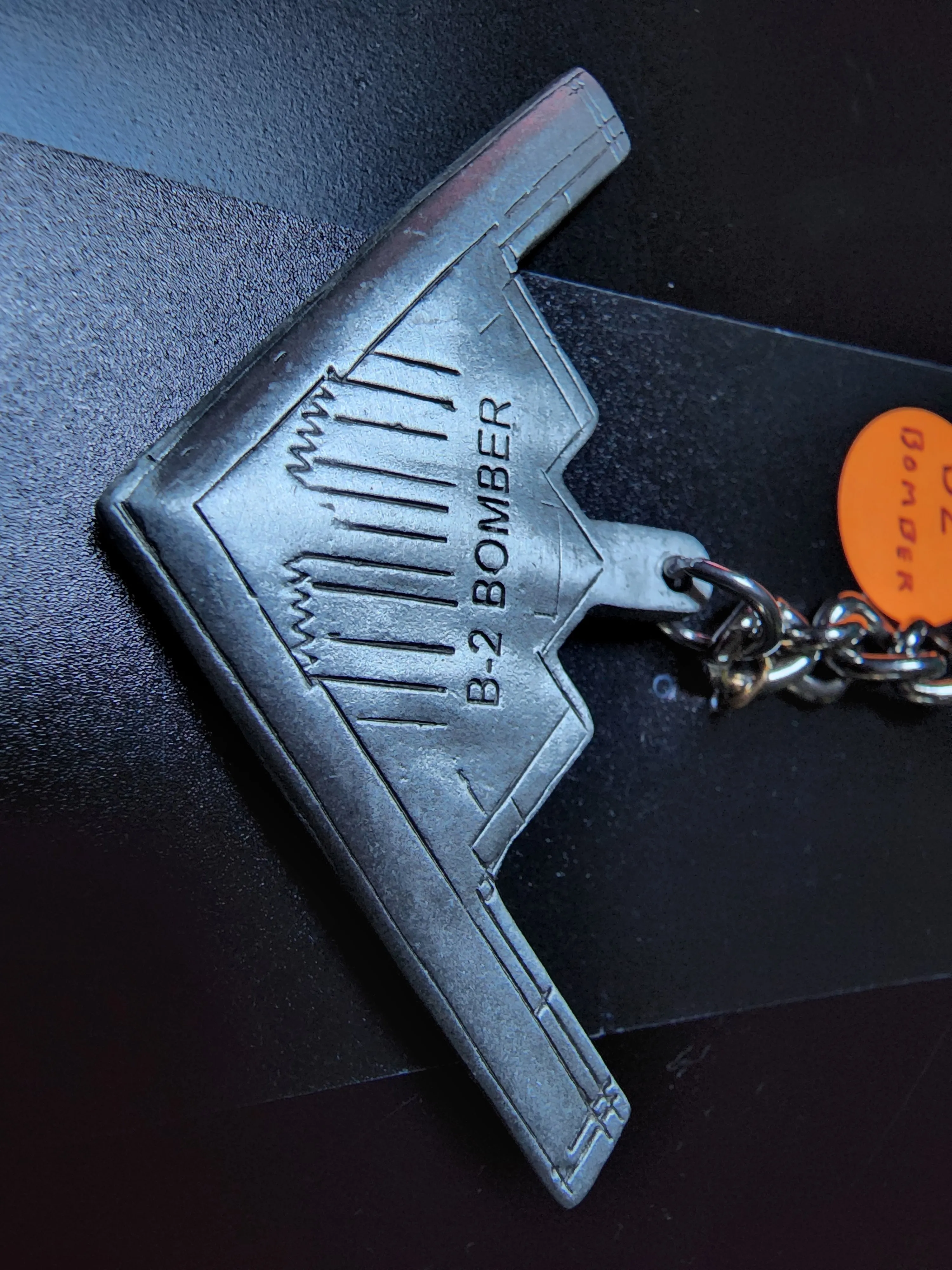 Northrop Grumman B-2 Spirit Bomber Airplane Pewter Keychain