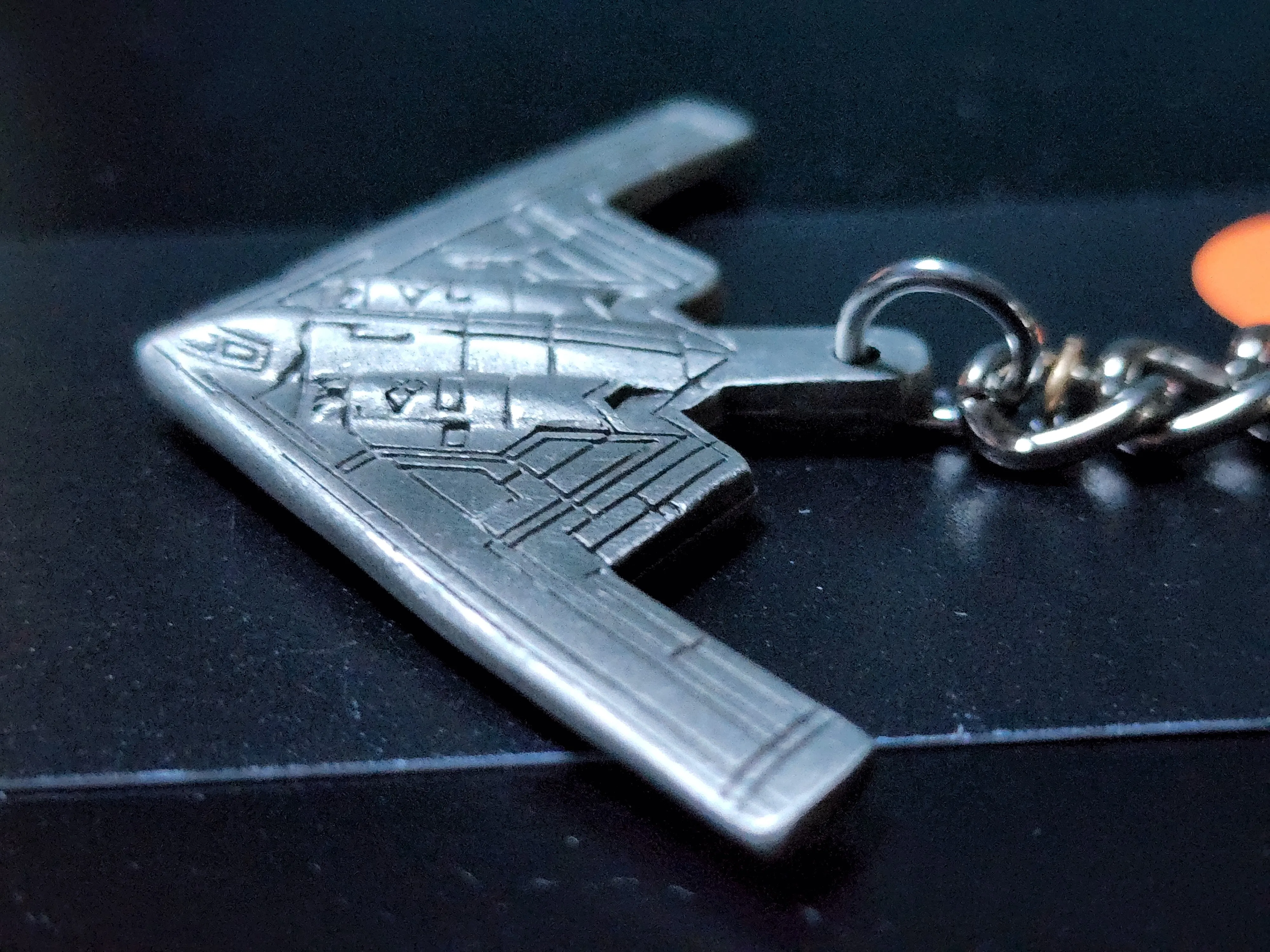 Northrop Grumman B-2 Spirit Bomber Airplane Pewter Keychain