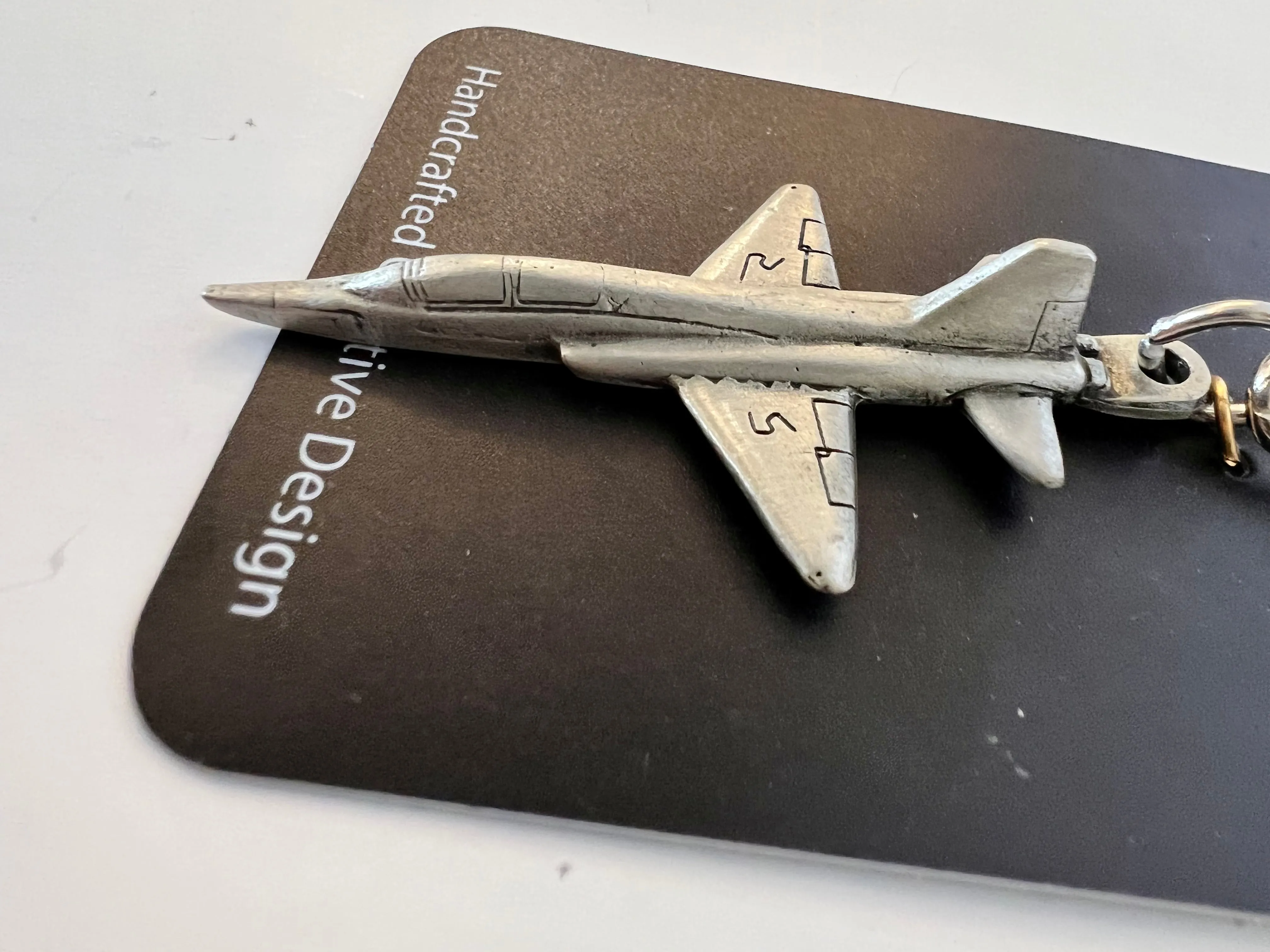 Northrop T-38 Talon Pewter Airplane Keychain