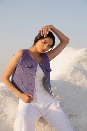 Orchid Sleeveless Jacket