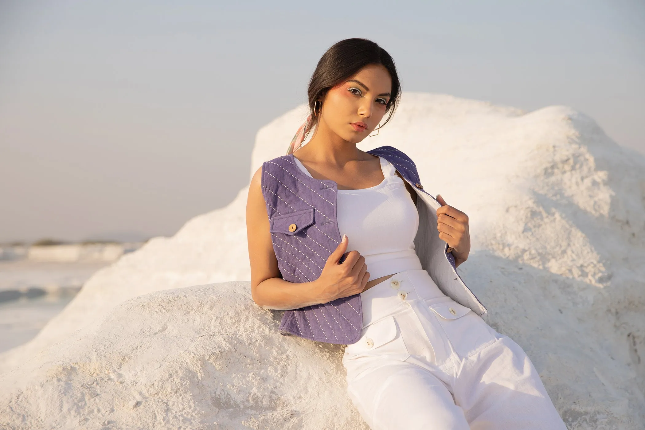 Orchid Sleeveless Jacket