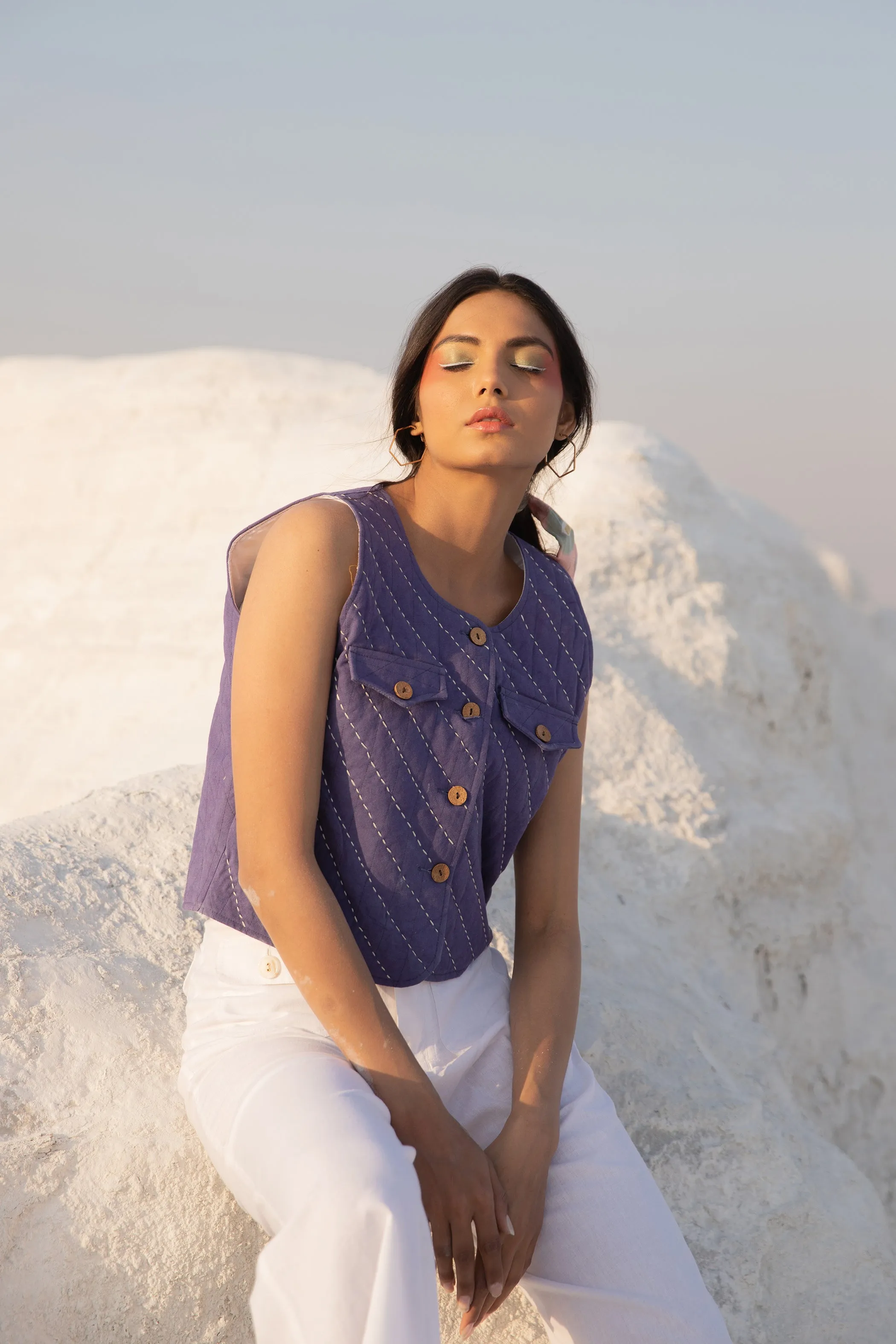 Orchid Sleeveless Jacket
