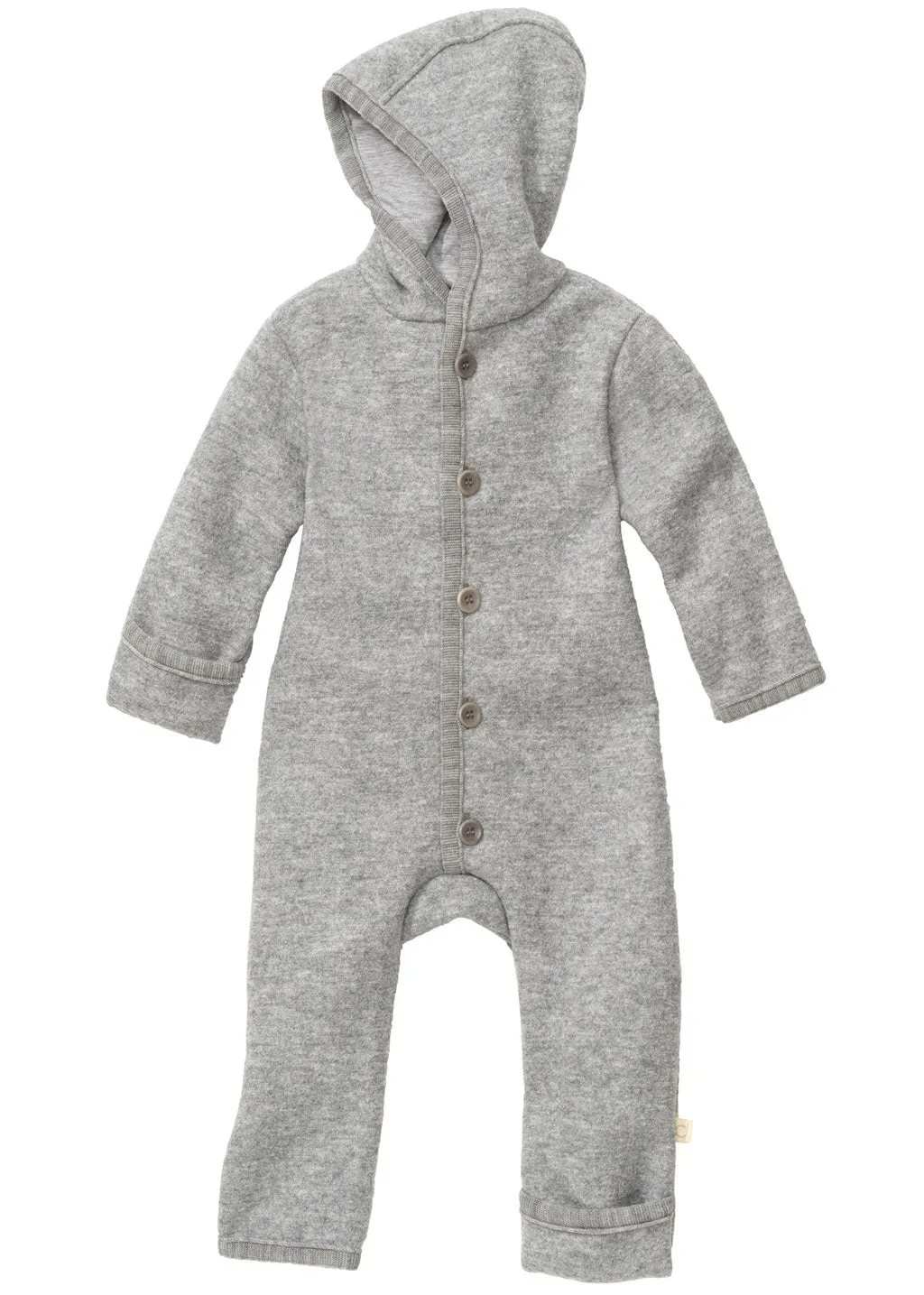 ORGANIC BOILED MERINO WOOL OVERALL - gray