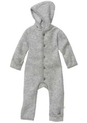 ORGANIC BOILED MERINO WOOL OVERALL - gray