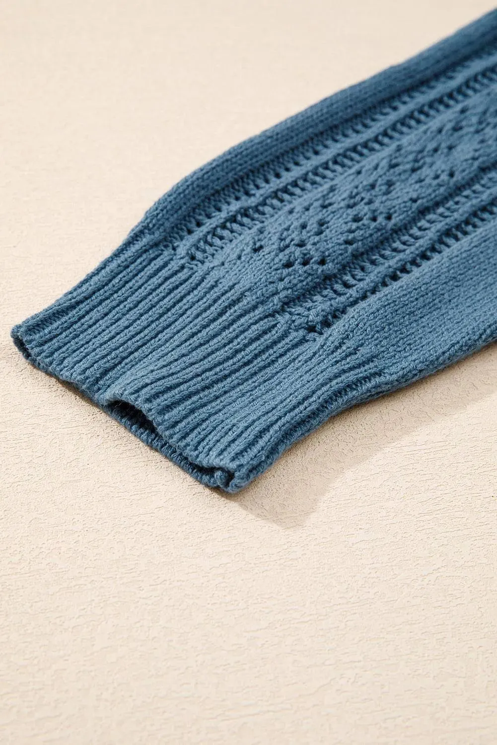 Real Teal V Neck Plus Size Cardigan