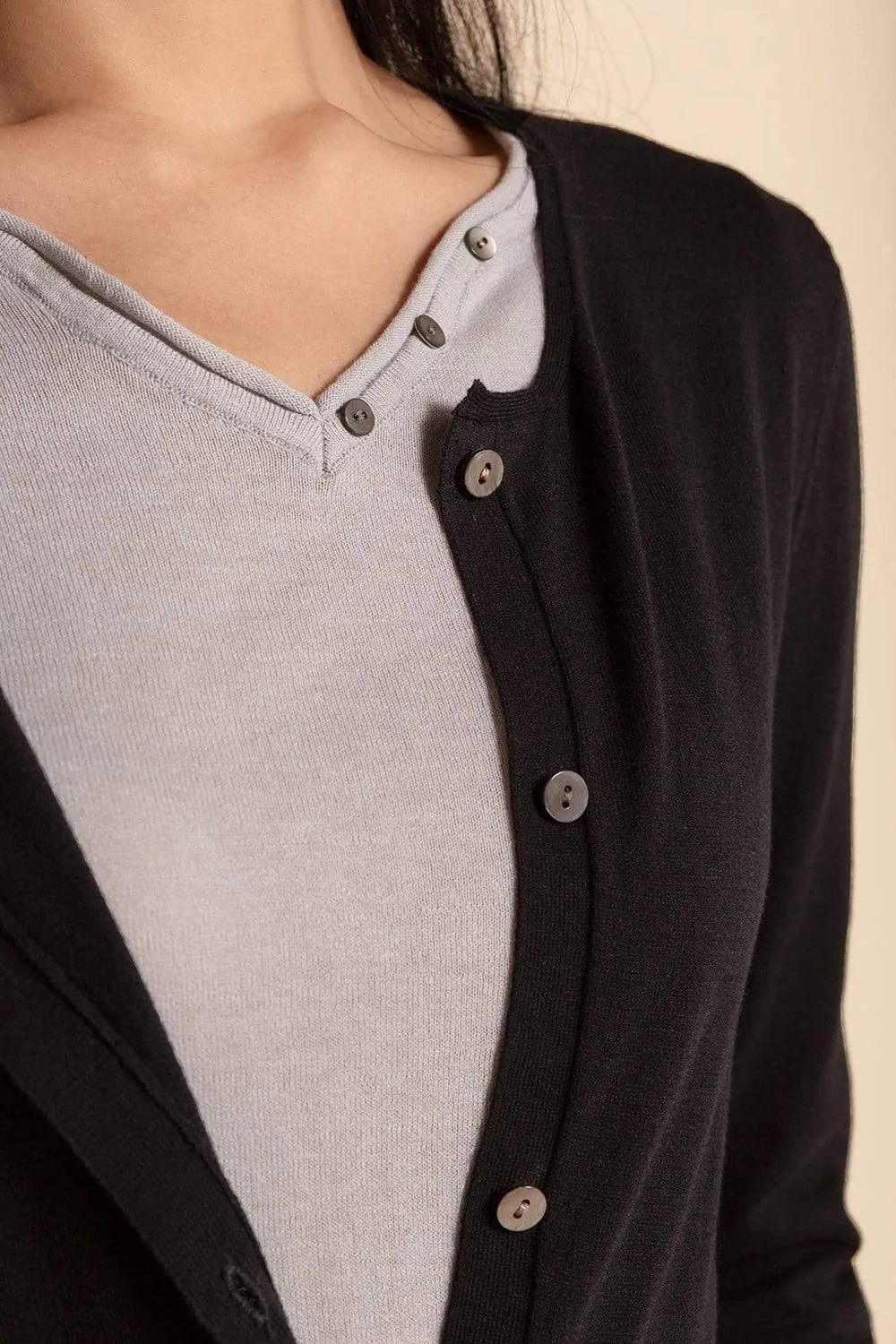 Ribbed Crew Cardigan (2 colors)