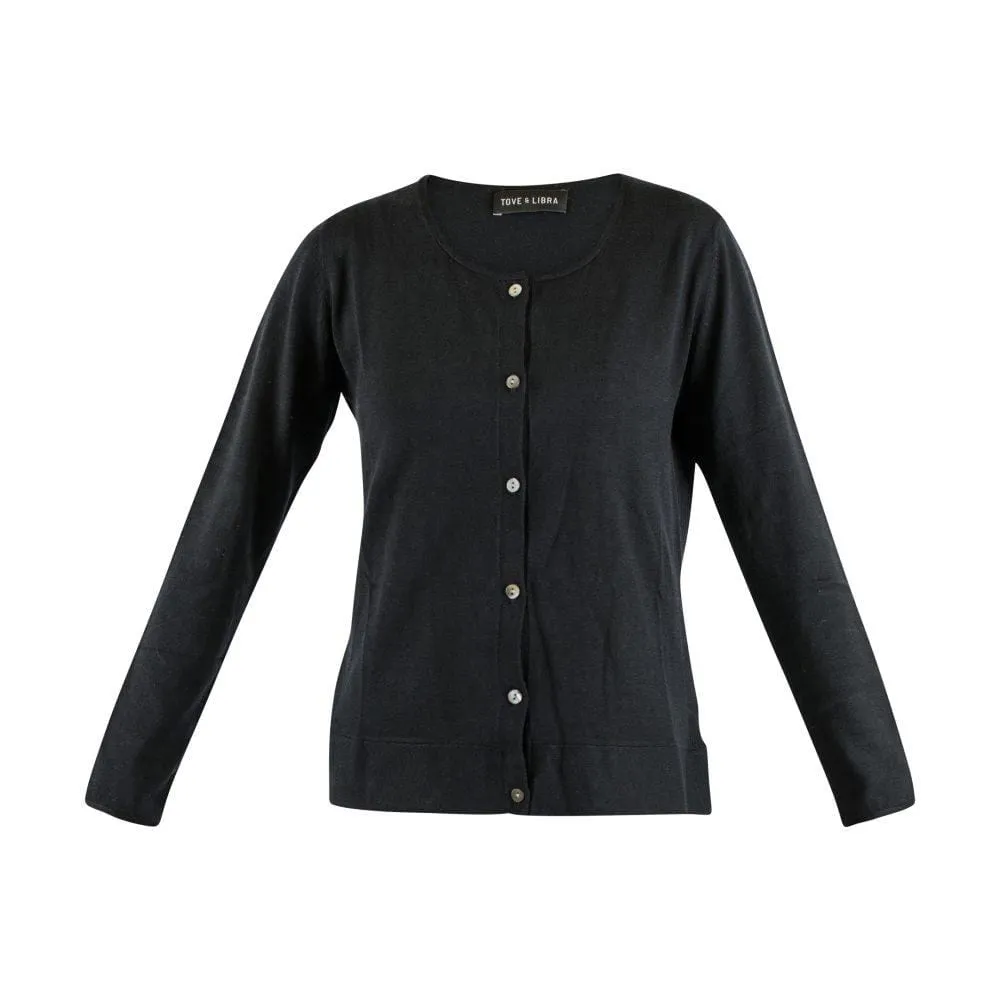 Ribbed Crew Cardigan (2 colors)