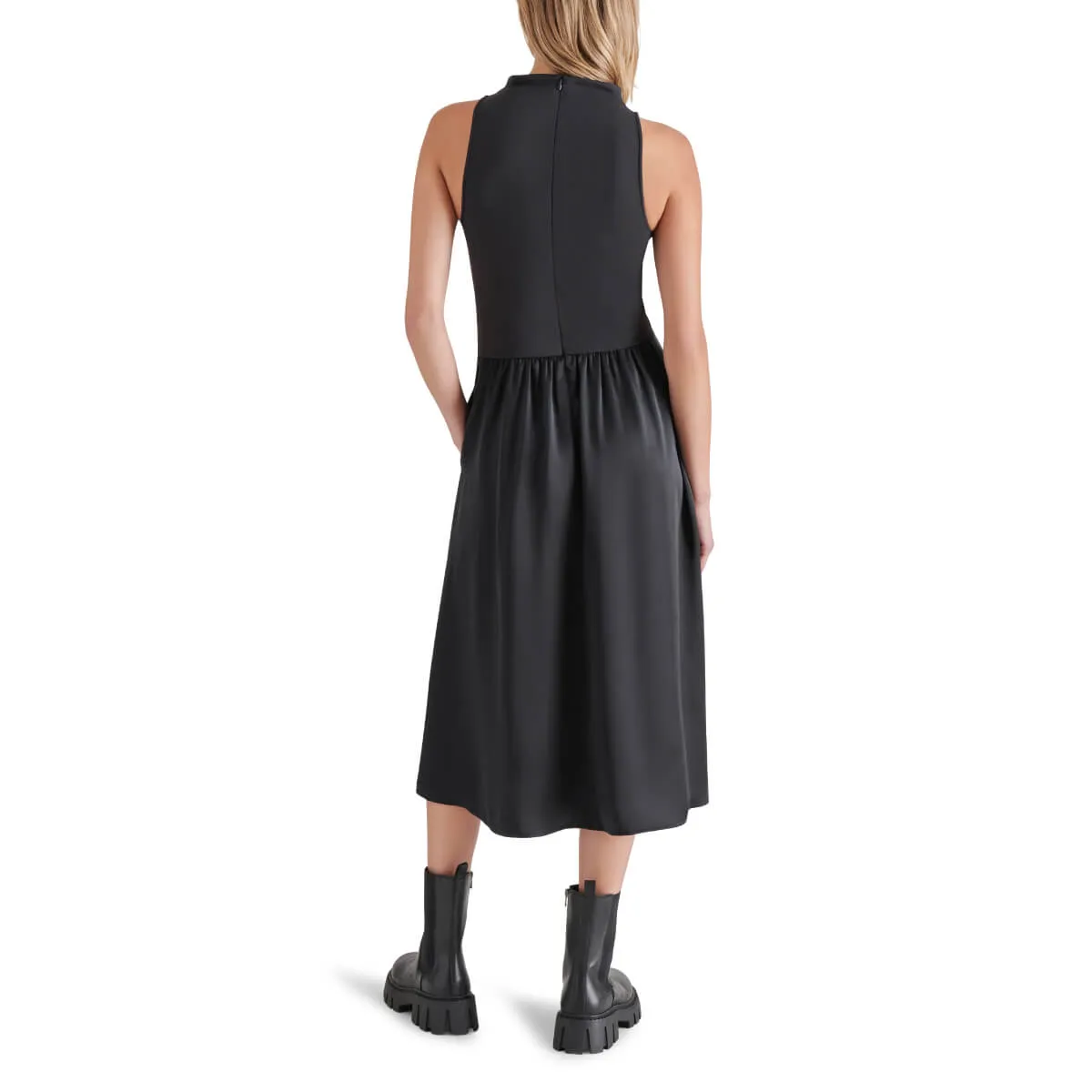 Steve Madden Aradia Mixed Media Midi Dress