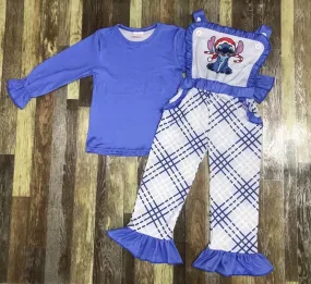STITCH CHRISTMAS OVERALL 2 PIECE SET