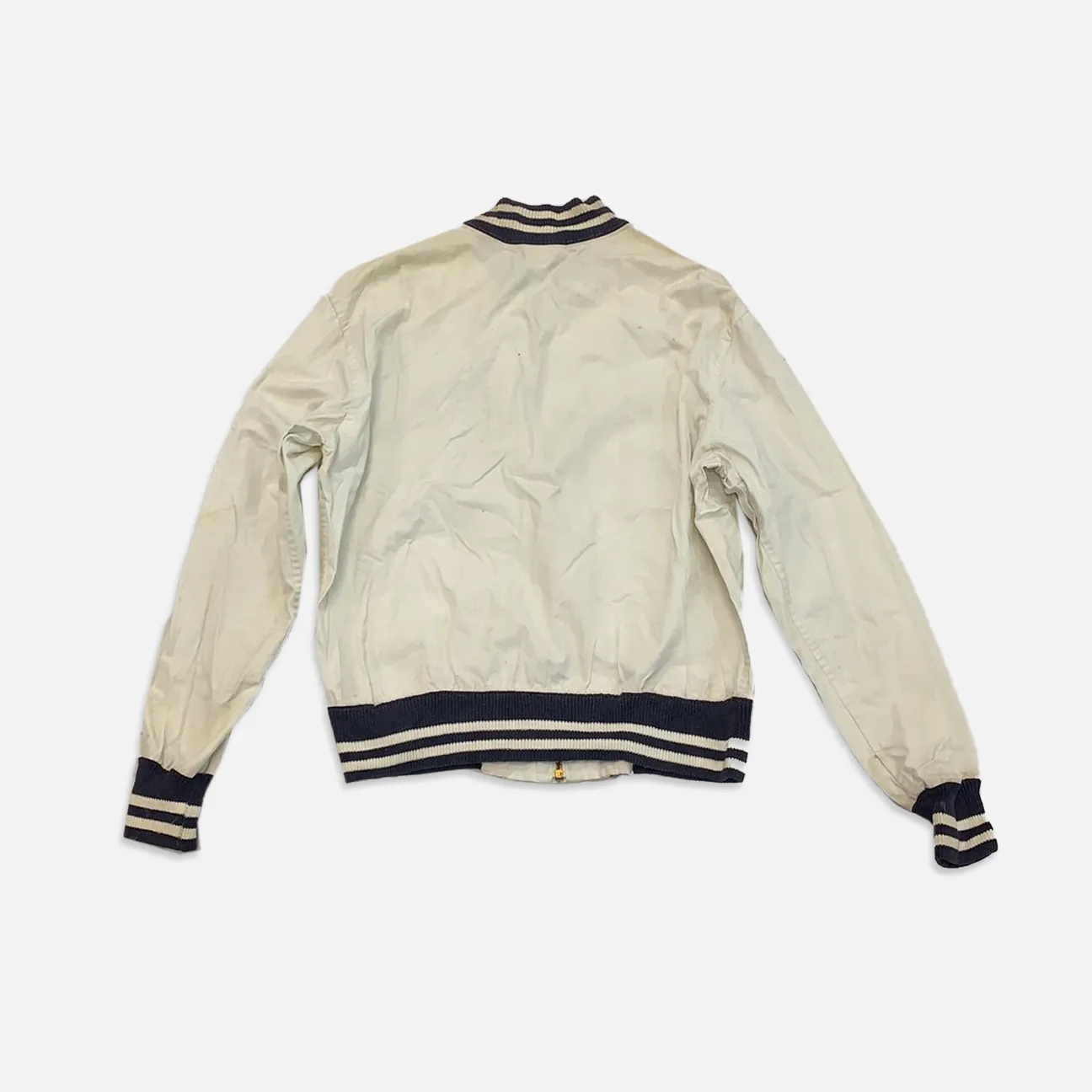 Vintage processed sportswear zip up jacket