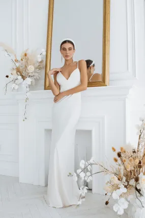 White Satin Slip Maxi Dress