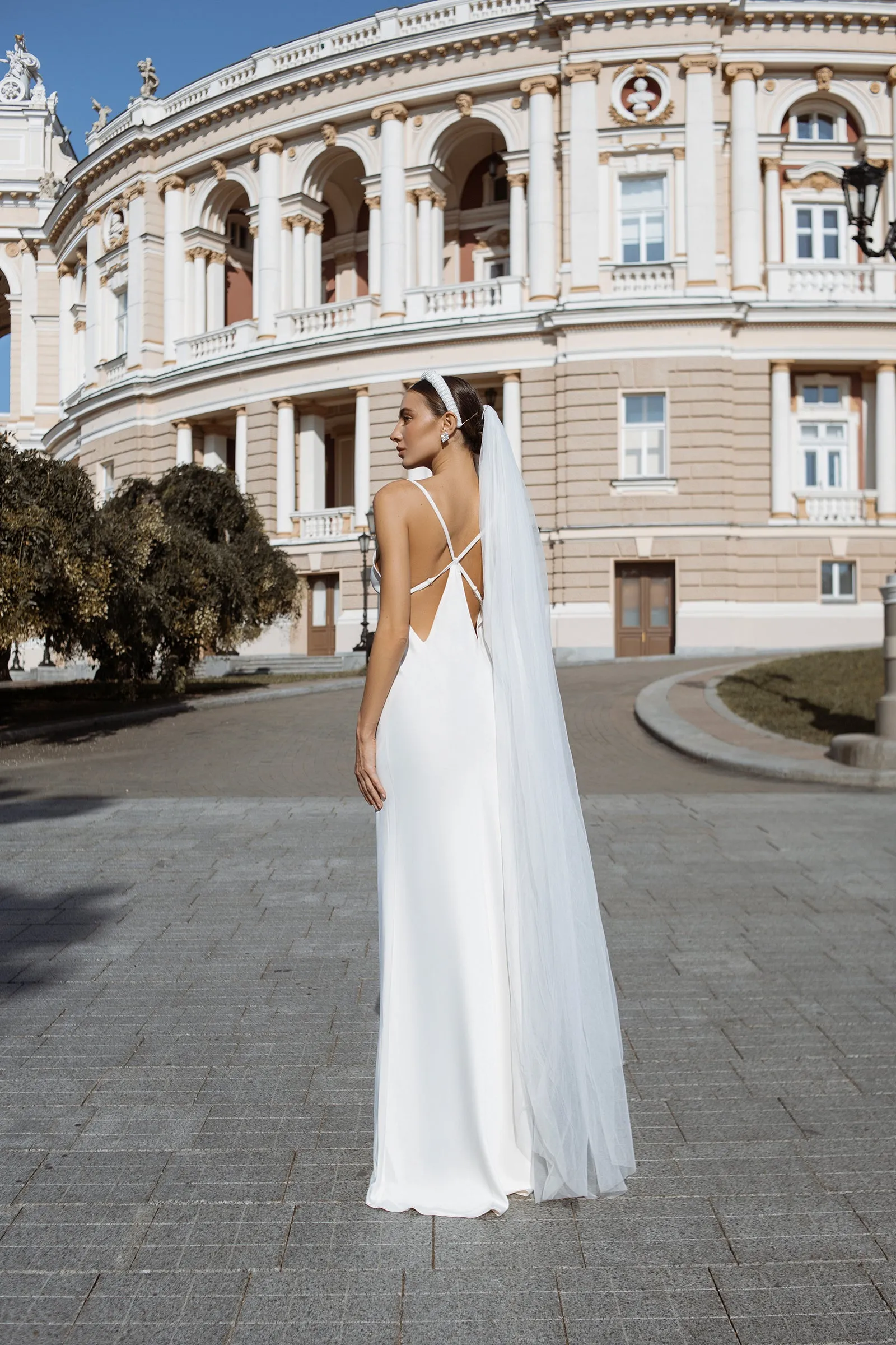 White Satin Slip Maxi Dress