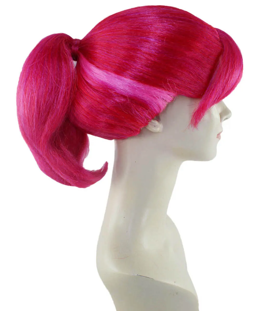 Womens Online Game Wig | Pink Video Game Wigs | Premium Breathable Capless Cap