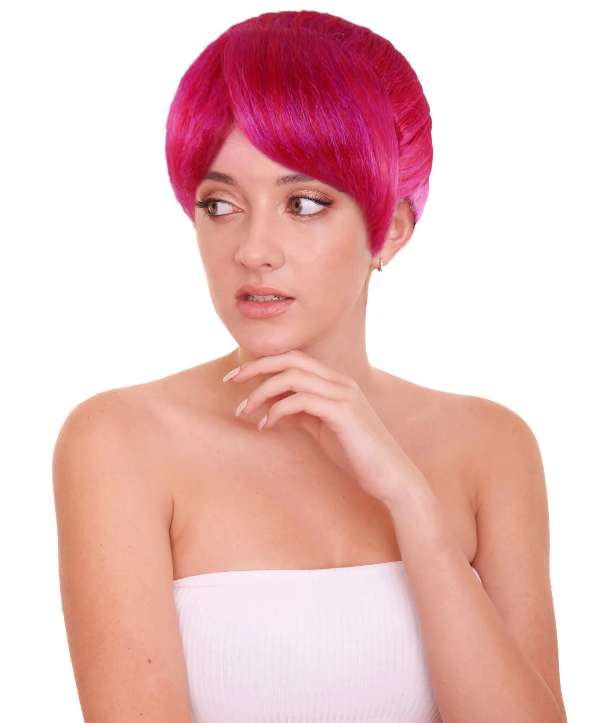 Womens Online Game Wig | Pink Video Game Wigs | Premium Breathable Capless Cap