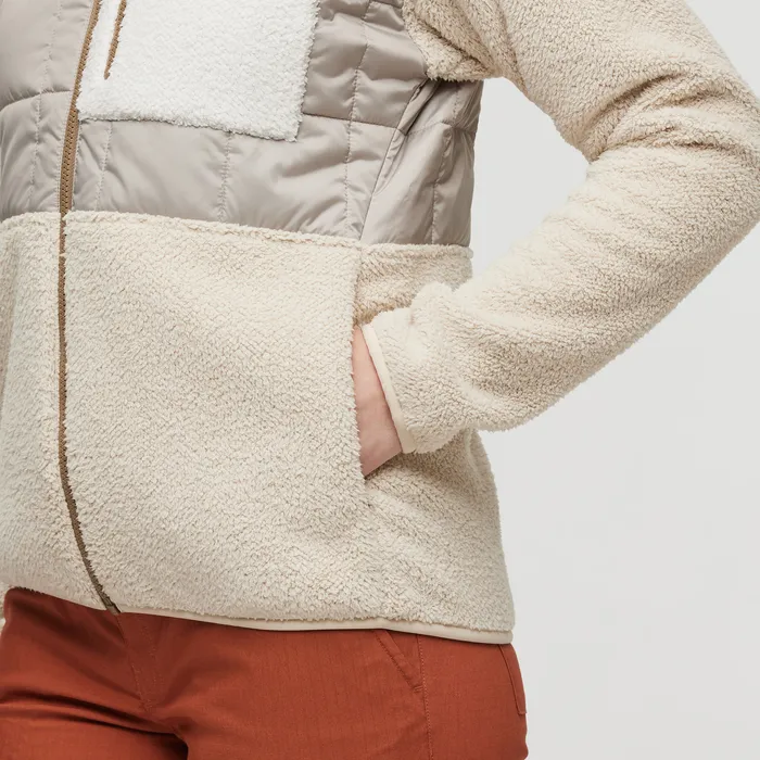 Women's Trico Hybrid Hooded Jacket - Oatmeal/Cream