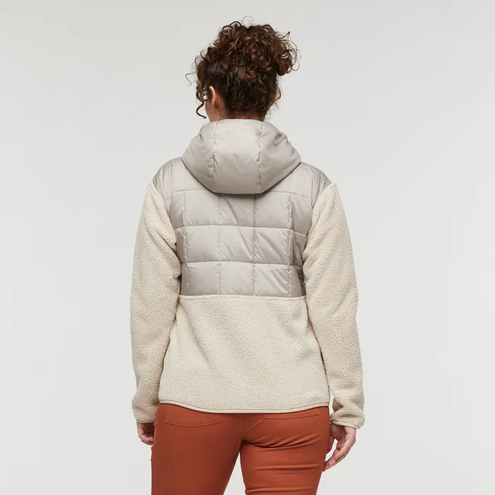 Women's Trico Hybrid Hooded Jacket - Oatmeal/Cream